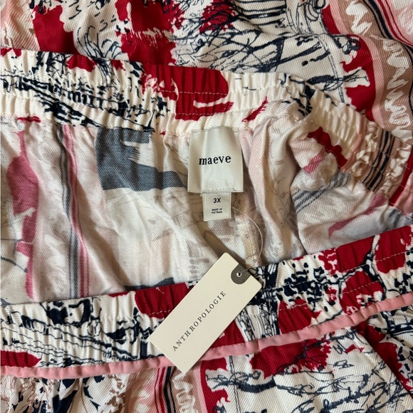 NWT Size 3X - Anthro  The Brooklin Printed Wide-Leg Pull-On Pants (NWT US$ 128) - Picture 7 of 16